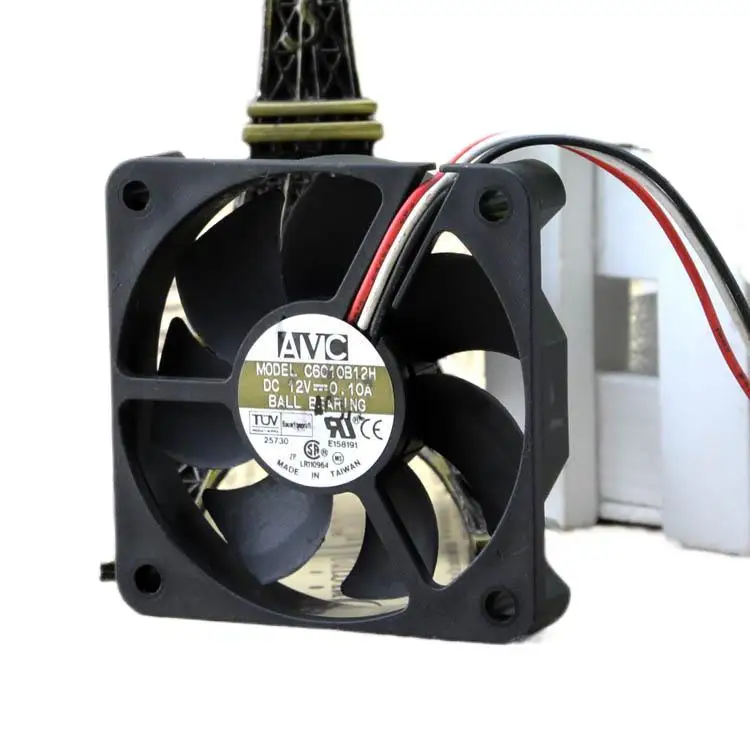 

AVC 6010 12V 0.10a 6cm 6cm CPU Case Silent Power Fan C6010b12h