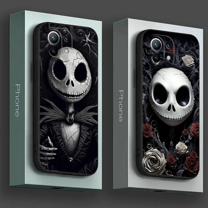 

Jack Skellington Black Art Disney Phone Case For Xiaomi 14T 13T 12T 11T 14 Pro 12 Mi 11 Lite Poco X3 X4 X5 X6 M5 F5 F6 Pro Cover