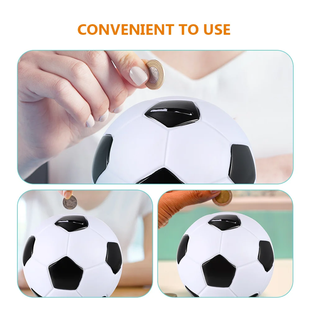 ديكور كرة رياضية من الفينيل، حصالة على شكل خنزير متينة للأطفال، وعاء توفير المال، هدية غير قابلة للكسر، وعاء توفير المال #2