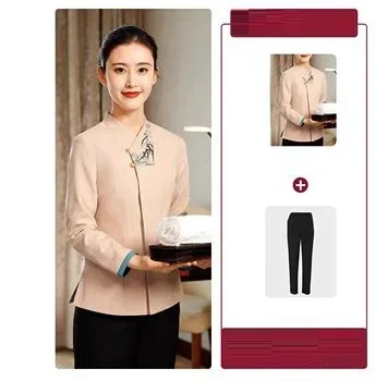 Fall/Winter Hotel Cleaning Aunt Work Clothes Female Homestay Room Housekeeping Uniform Supermarket Staffs Cleaner Workwear
