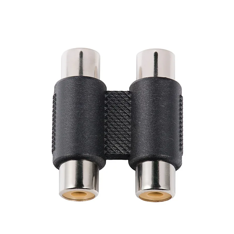 5 Peças Conector de Áudio e Vídeo RCA Fêmea para RCA Fêmea, Adaptador RCATo 2/3RCA para Barra de Som, TV, DVD