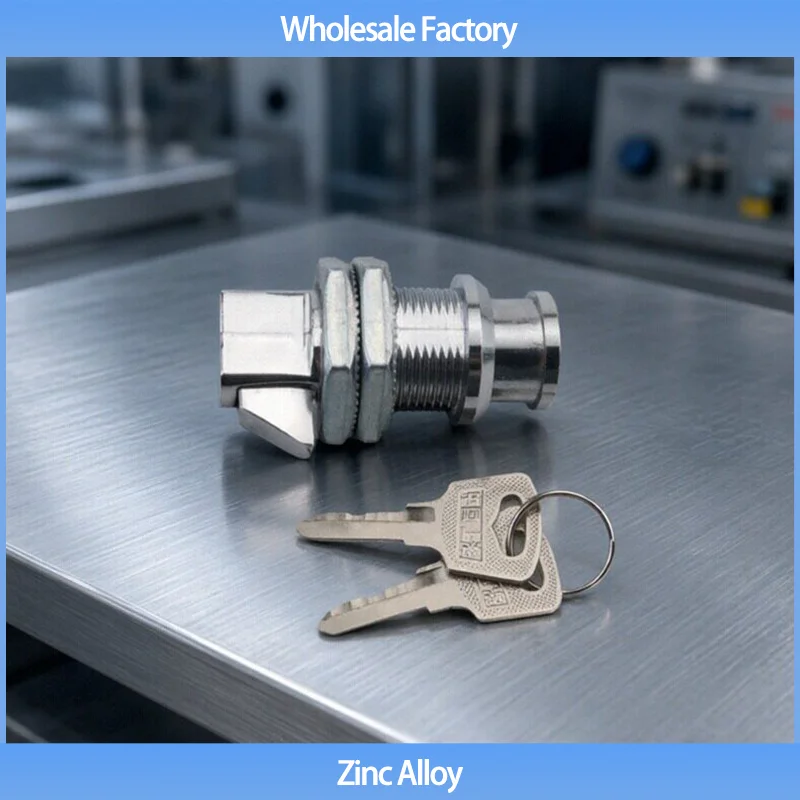 （3pcs）Zinc Alloy Cylindrical Lock Core Industrial Pressed Electric Control Cabinet With Door Lock And Anti-Collision Lock