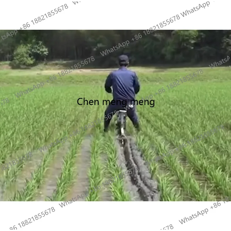Riding paddy field trenching machine ditching drainage and water storage in rice field