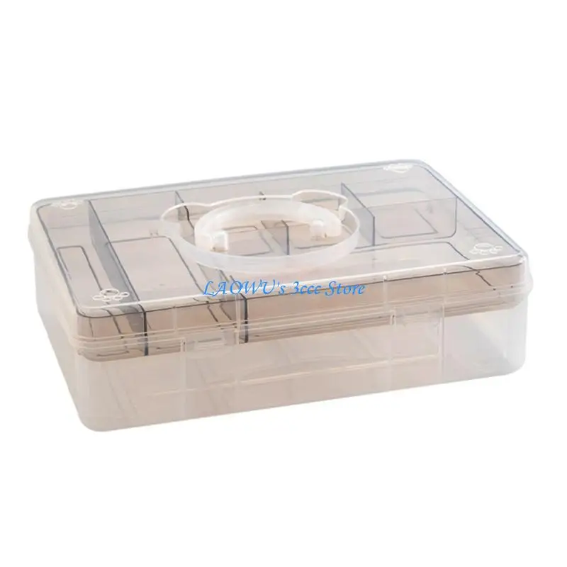 

Y8AD Clear Plastic Project Case Storage Box Stackable Storage Container
