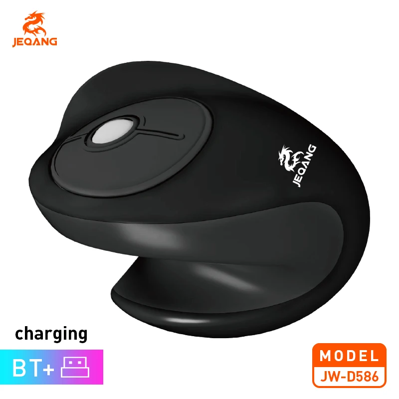 

JEQANG JW-D586 2,4G+ Bluetooth двухрежимная зарядка вертикальная эргономичная мышь