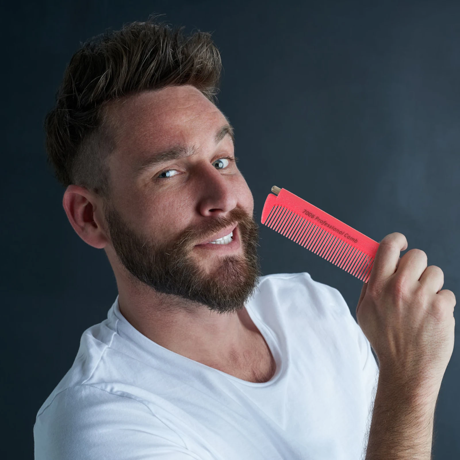 

1pc Pintail Retractable Comb Plastic Hair Styling Tool Thin Dense Teeth For Haircut Salon Use Men Women Smooth Anti-Static