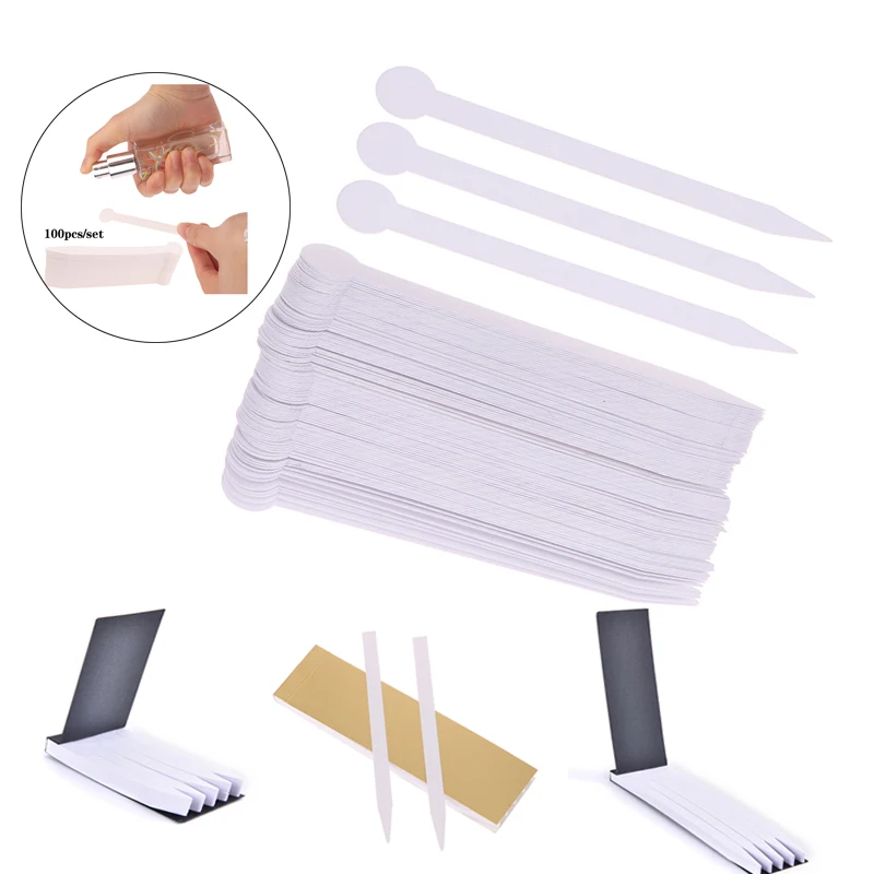 

100 Pcs Aromatherapy Fragrance Perfume Essential Oils Test Paper Strips Butterfly Pattern Perfume Test Paper 115*10mm