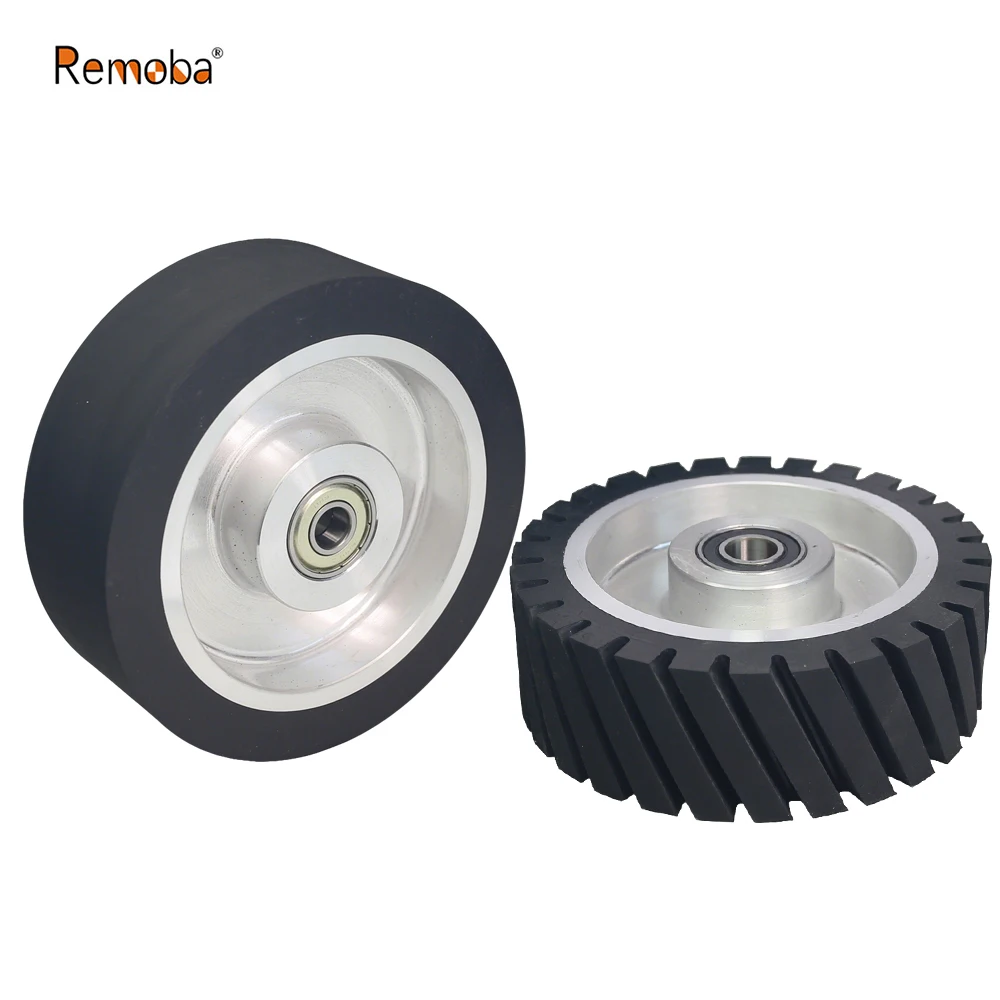 1 piece Dia.150mm*50mm Rubber Wheel Belt Grinder Contact Idler Active Wheel 6