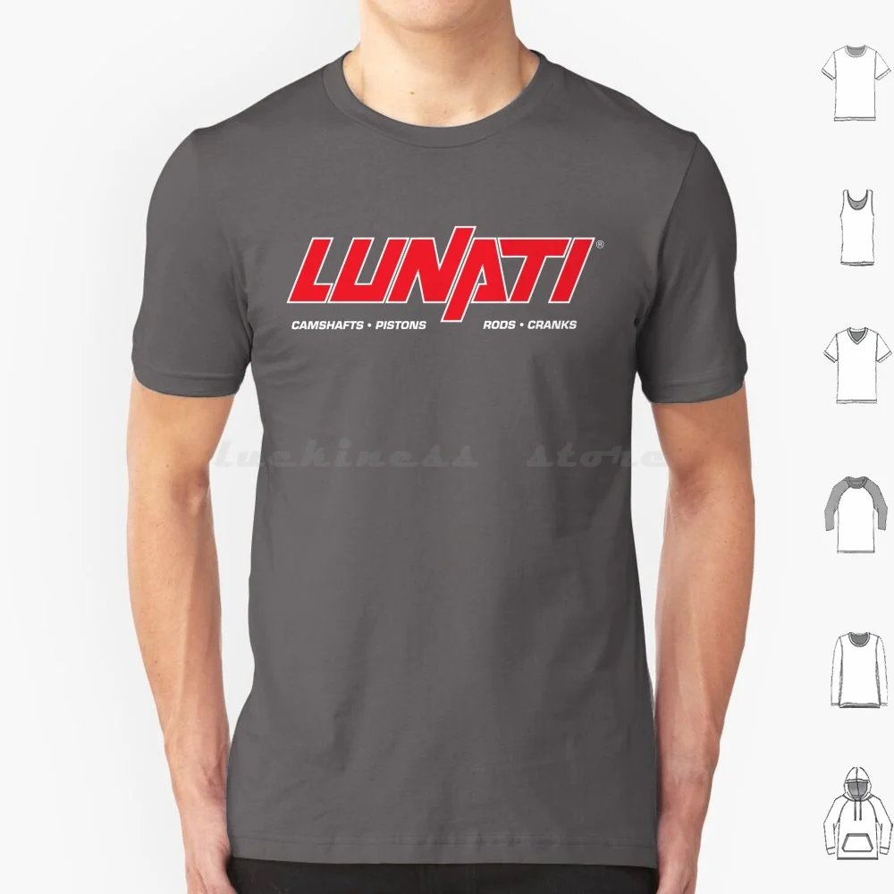 Lunati Logo Camshafts , Crankshafts , Rods , Pistons , Piston T Shirt Big Size 100% Cotton Lunati Logo Camshafts Crankshafts