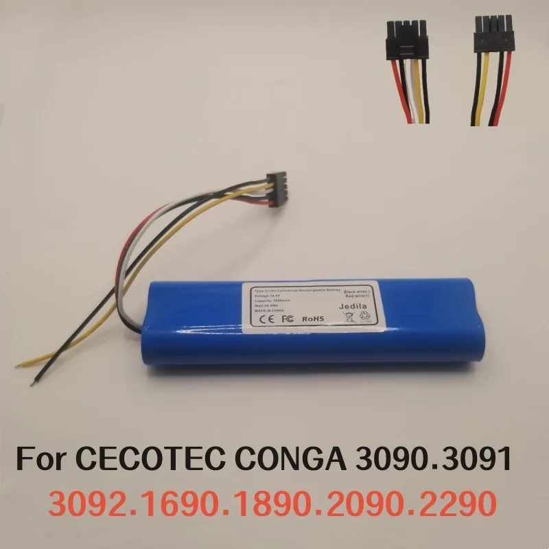 

3500mAh for CECOTEC CONGA 3090 3091 3092 1690 1890 2090 2290 Sweeping robot battery