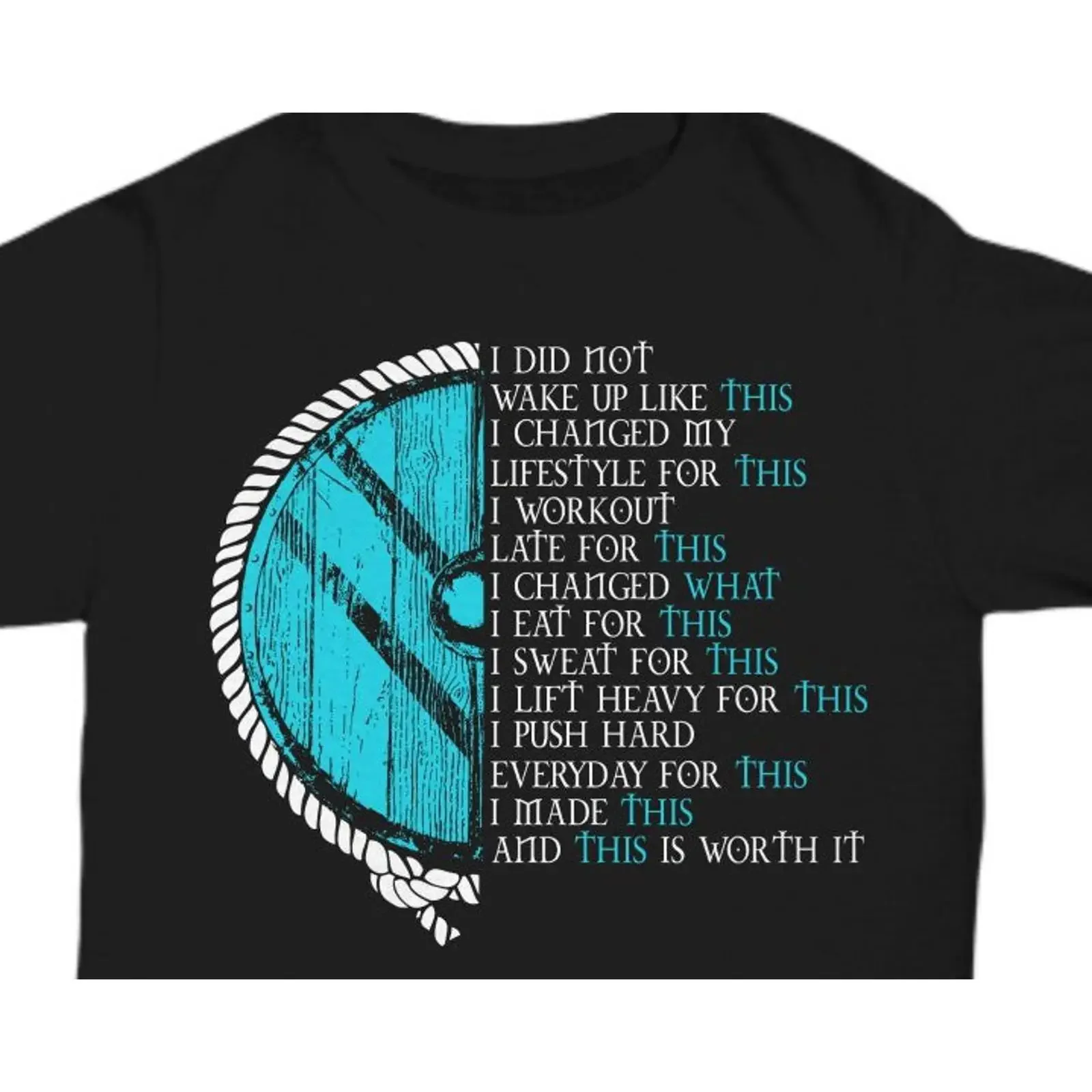 Viking Lagertha Shieldmaiden Motivational Workout Saying Shield T Shirt for Women vintage Washed Unisex Stylish homme Soft