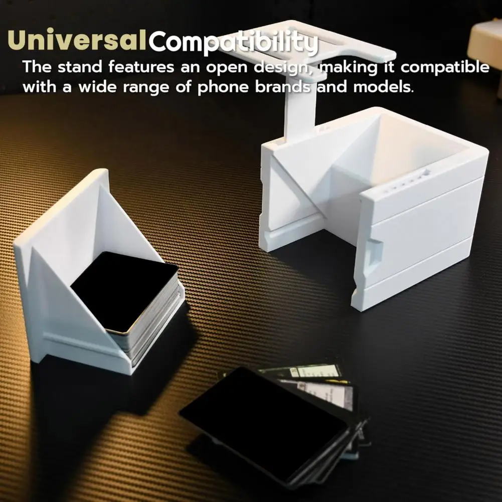 

Подставка для сканирования карт без засорения Подставка для мобильного телефона для торговых карт 3d печатный сканер карт Tcg Телефон для Manabox для торговли