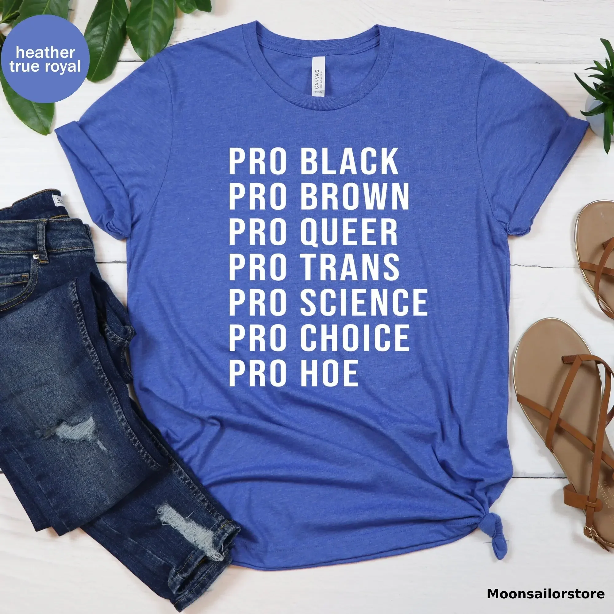 Pro Black Brown Queer Trans Science Choice Hoe T Shirt Women'S Equal Rights Girl Power Lgbt Human