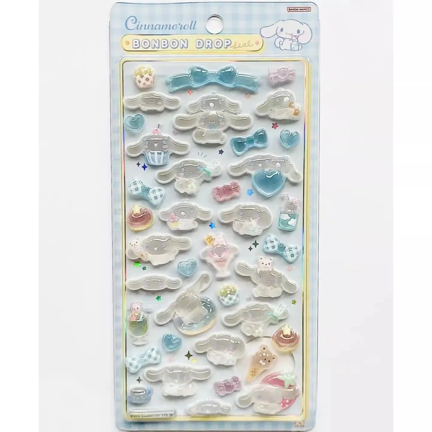 Sanrio hello kitty hangyodon tridimensional alívio cristal adesivo diy caso de telefone notebook câmera decorar presente de aniversário da menina