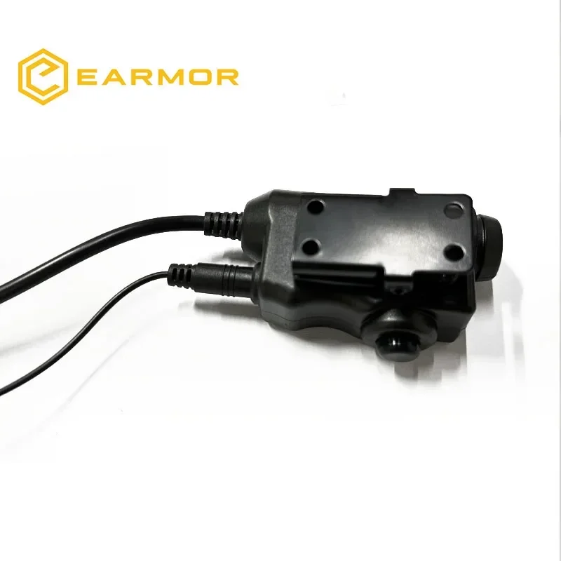 PTT Adapter EARMOR M52 Military Push To Talk Tactical Communications Headset PTT Kenwood for Earmor M32/M32H Headphones