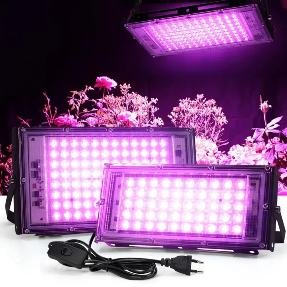Grow Light Full Spectrum 50W AC 220V Phyto Lamp For Plants Tent Flower Seeding Lamp Indoor Outdoor LED Floodlight ﻿