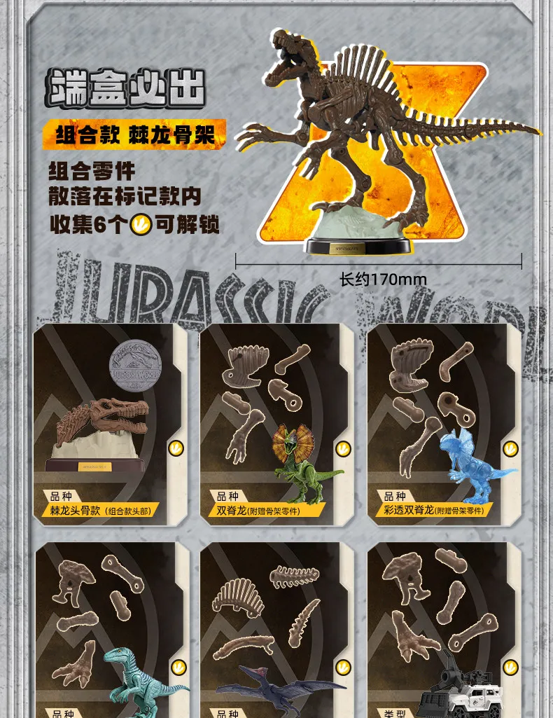 BLOKEES Original Jurassic World TS04 TS03 TS02 Jurassic Park Dinosaurier Tyrannosaurus Zusammengebautes Modell Actionfigur Spielzeug Geschenk – Detail 21