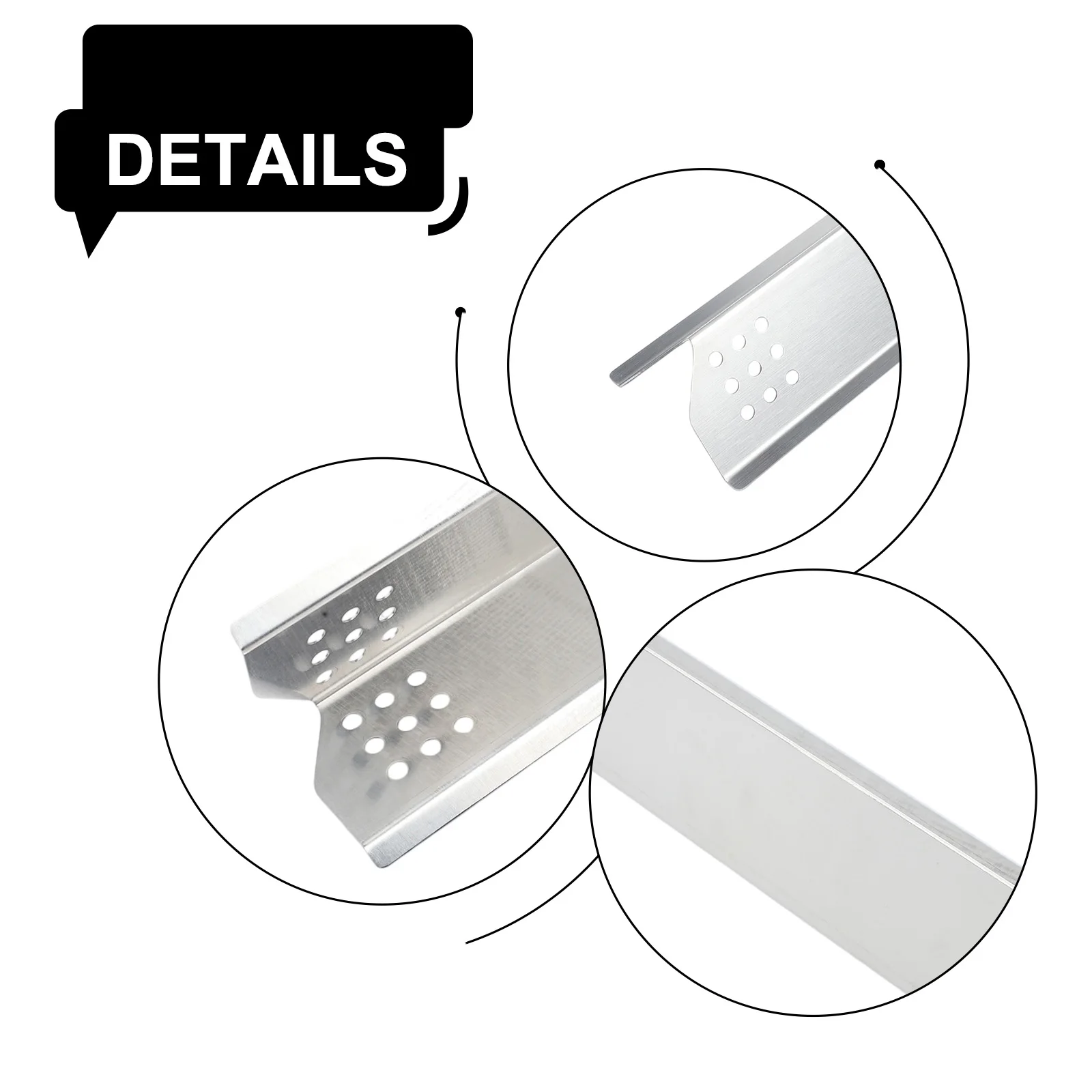 Replacement parts for 4pcs gas grill baffle stainless steel fire plates compatible with model 7200830H 7200896 7200888 series