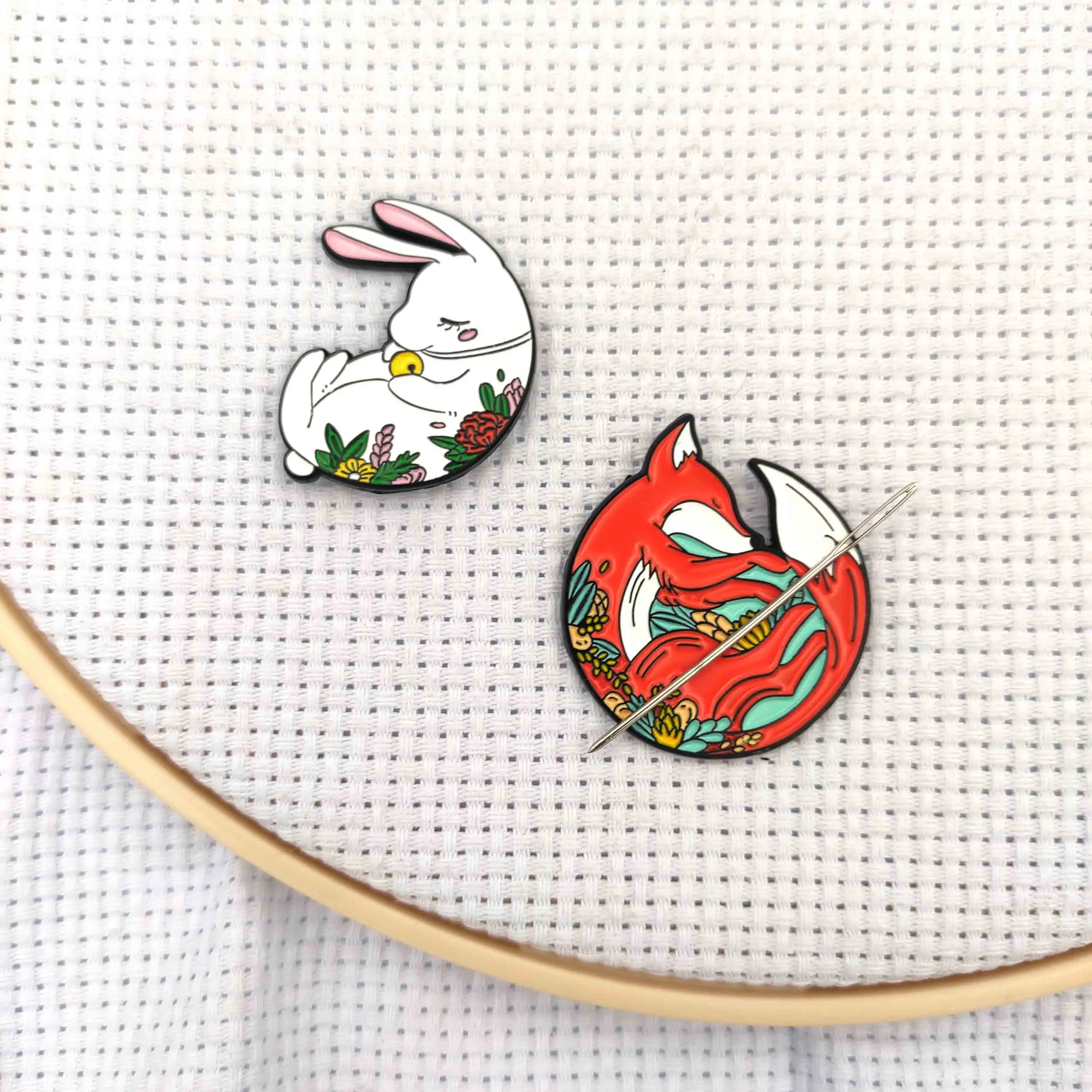 Needle Minder Magnet DIY Needle Holder Embroidery Cute Needle Nanny Cross Stitch Magnetic Needle Keeper Needleminder Crossstitch