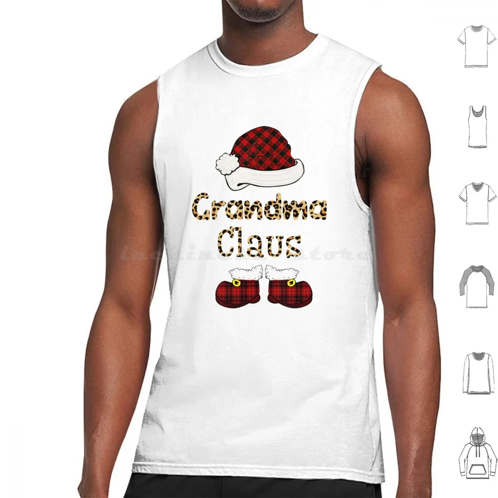 Grandma Claus Tank Tops Vest Sleeveless Grandma Claus