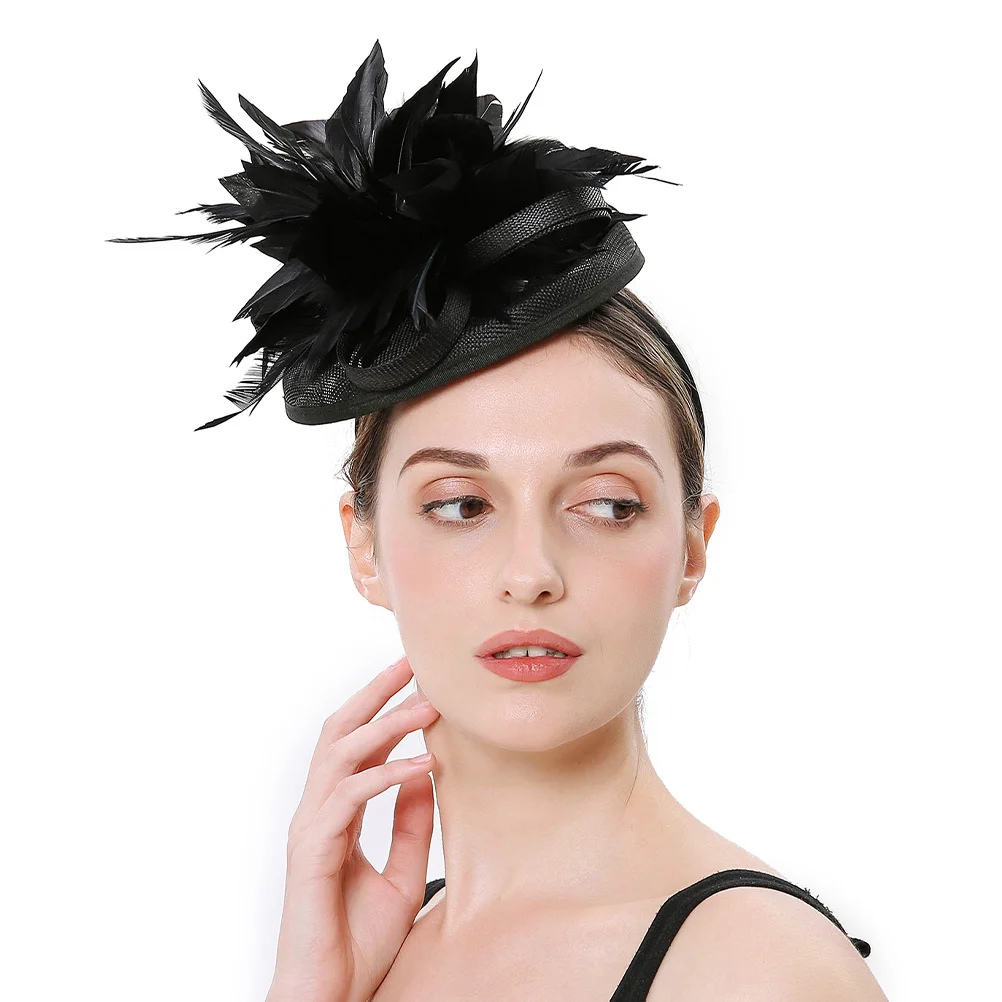 

Flower Fascinator Hat Classic Color Lightweight Comfortable for Tea Party Wedding Banquet Prom Evening Dress Fashionable