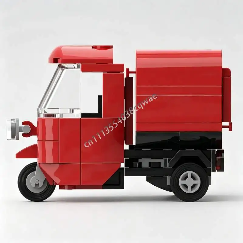 103PCS MOC Model Inspired by Piaggio Ape 50 Custom Building Blocks Set DIY Assembly Puzzle Toy Exquisitely‑Designed Popular Gift