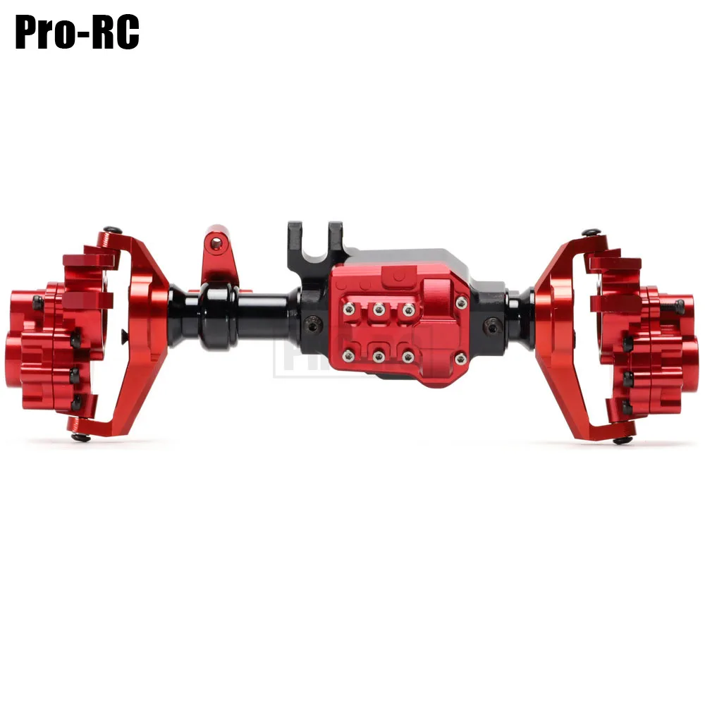 2Pcs Aluminum Alloy Full Front & Rear Axle Set Casting Complete Edition for 1/10 Traxxas TRX4 TRX-4 RC Crawler Car  Upgrade Part