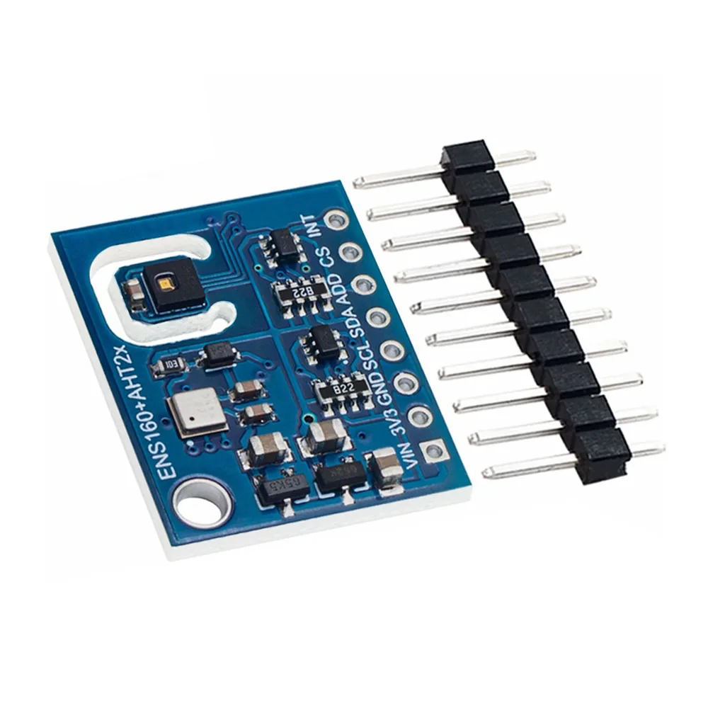 For Arduino 12C＆SPI Interface ENS160+AHT21 Carbon Dioxide CO2 ECO2 TVOC Air Quality Monitoring And Temperature Humidity Sensor