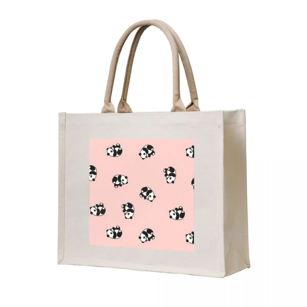 

Panda Tote Bag Fabric bag foldable reusable bag tote men's custom canvas