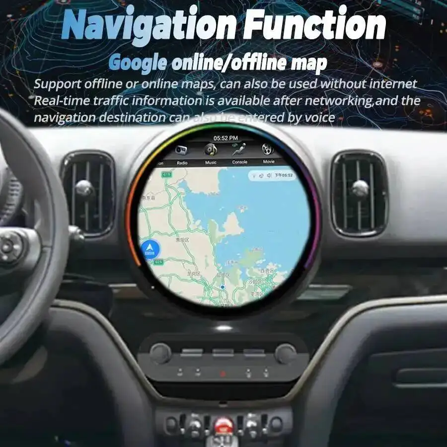 For BMW Mini Cooper Countryman F54 F55 F56 F60 2017-2025 Navigation GPS Carplay Stereo Bluetooth 11.8