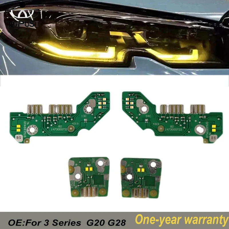 

EU Version Yellow For BMW G20 G28 2019-2022 DRL LED Board Chips Daytime Running Light Module 63118496133 63118496135 63118496136