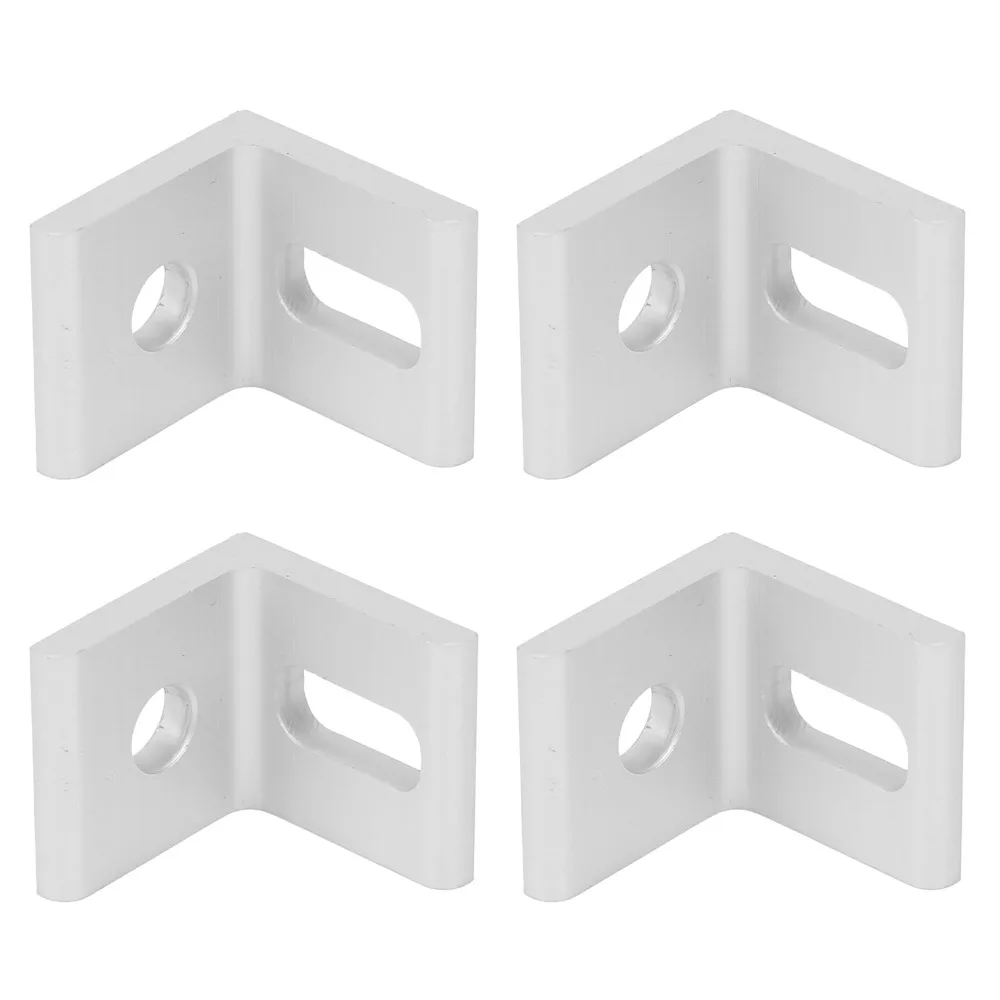 10pcs Fixed Aluminum Material Corner Bracket Right Angle 90° 20mmx20mmx18mm Size Angle Bracket L Shaped Bracket Home Use