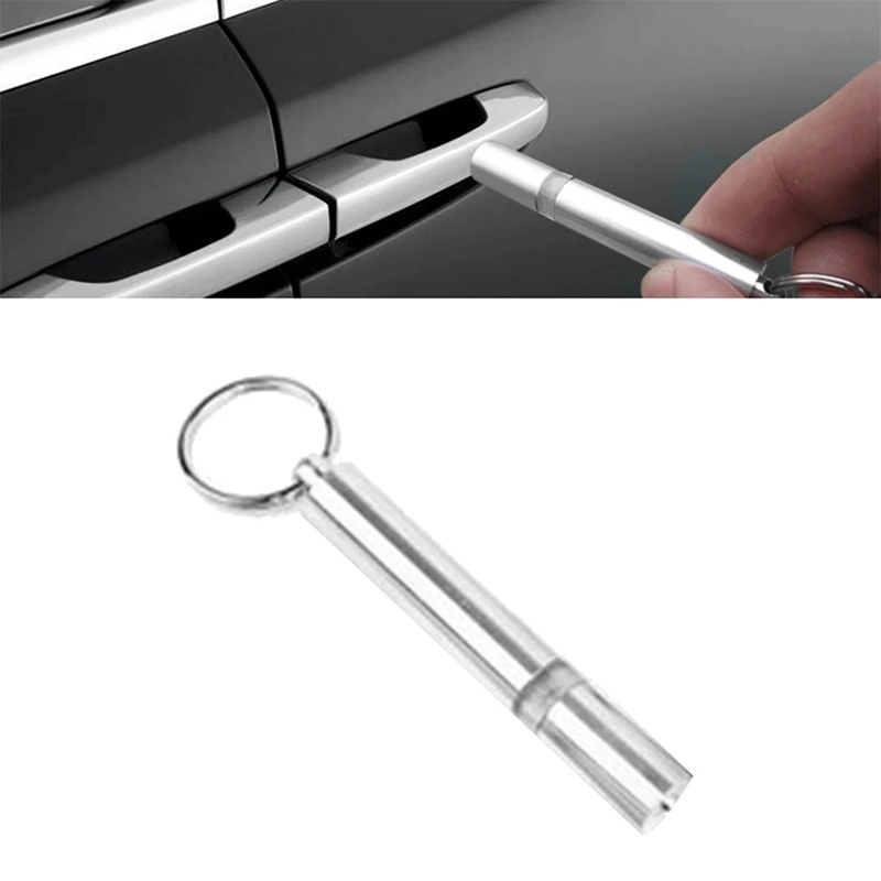 2X Car Static Rod Electricity Releaser Discharger Cylinder Shape Anti-Static Keychain Dry Static Eliminator Antistatic