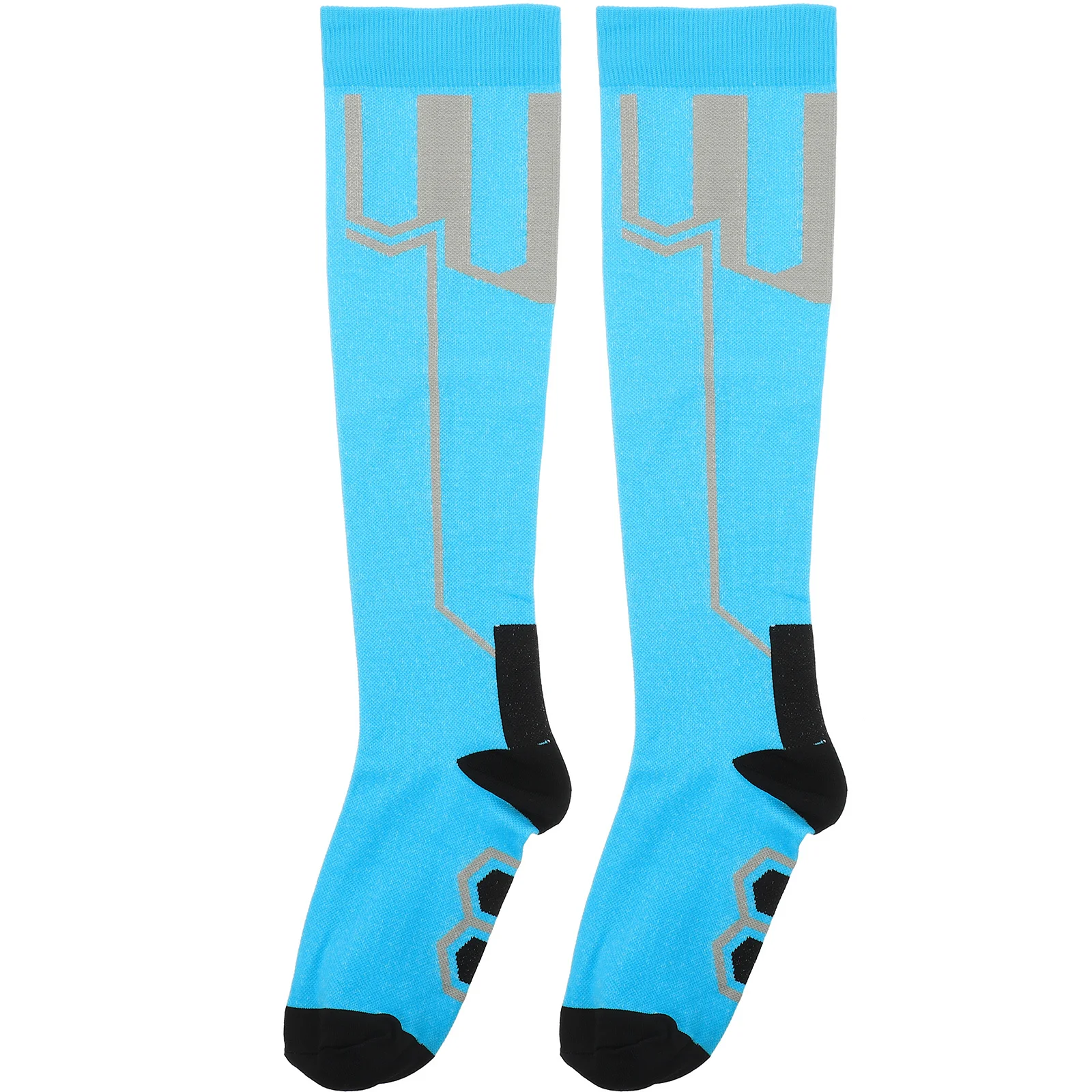 1Pair Compression Socks Unisex Elastic Calf Socks Breathable Sweat Absorbing Sports Stockings Outdoor Running Hiking