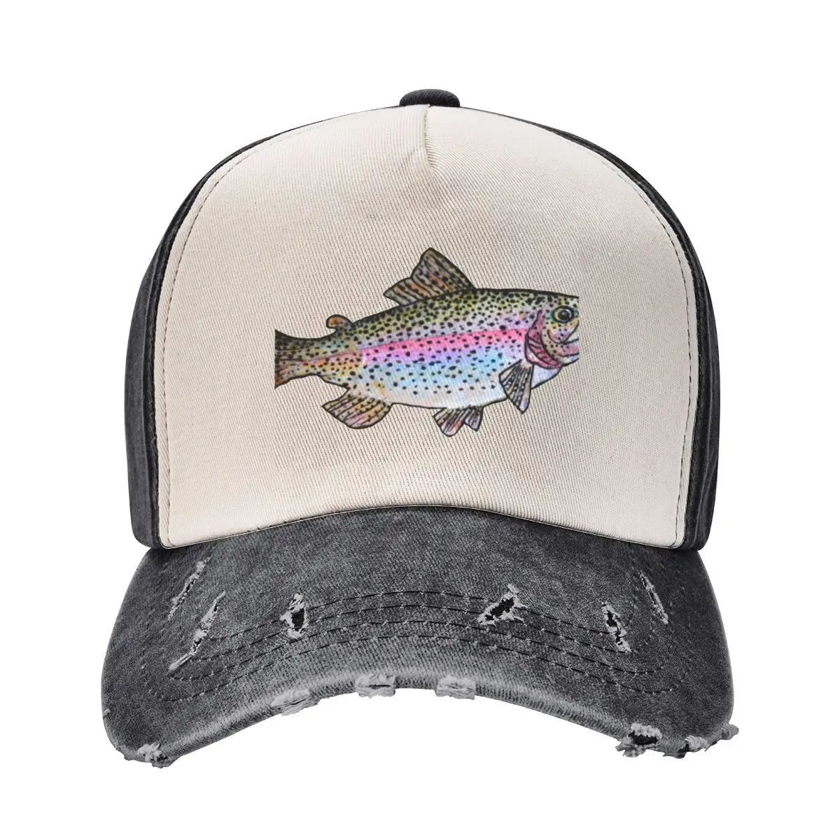 Rainbow Trout Fish Drawing Baseball Cap Golf Hat Sun Hat For Children Sun Hats For Women Men's