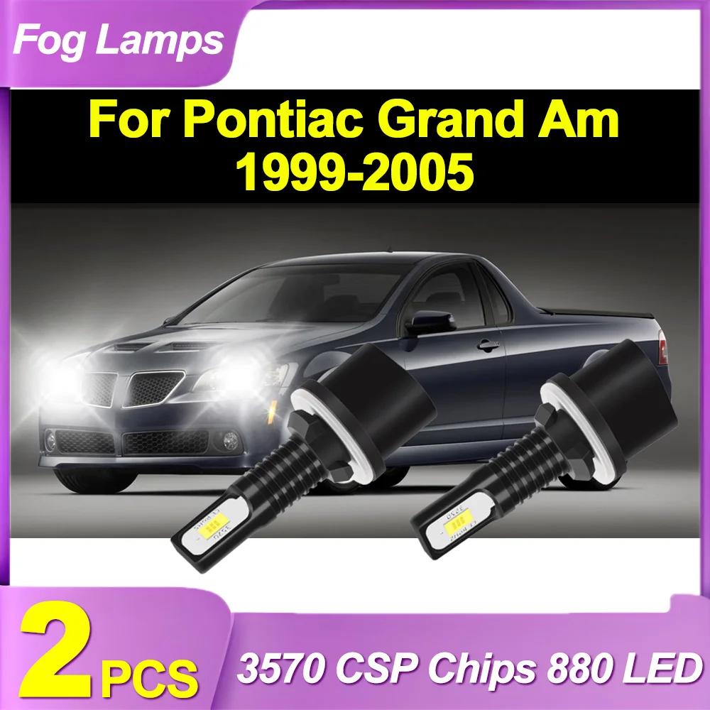 

2 шт. противотуманные фары супер яркие H27 880 передние противотуманные фары 20000LM светодиод высокой мощности 90 Вт Plug And Play 12 В для Pontiac Grand Am 1999-2005