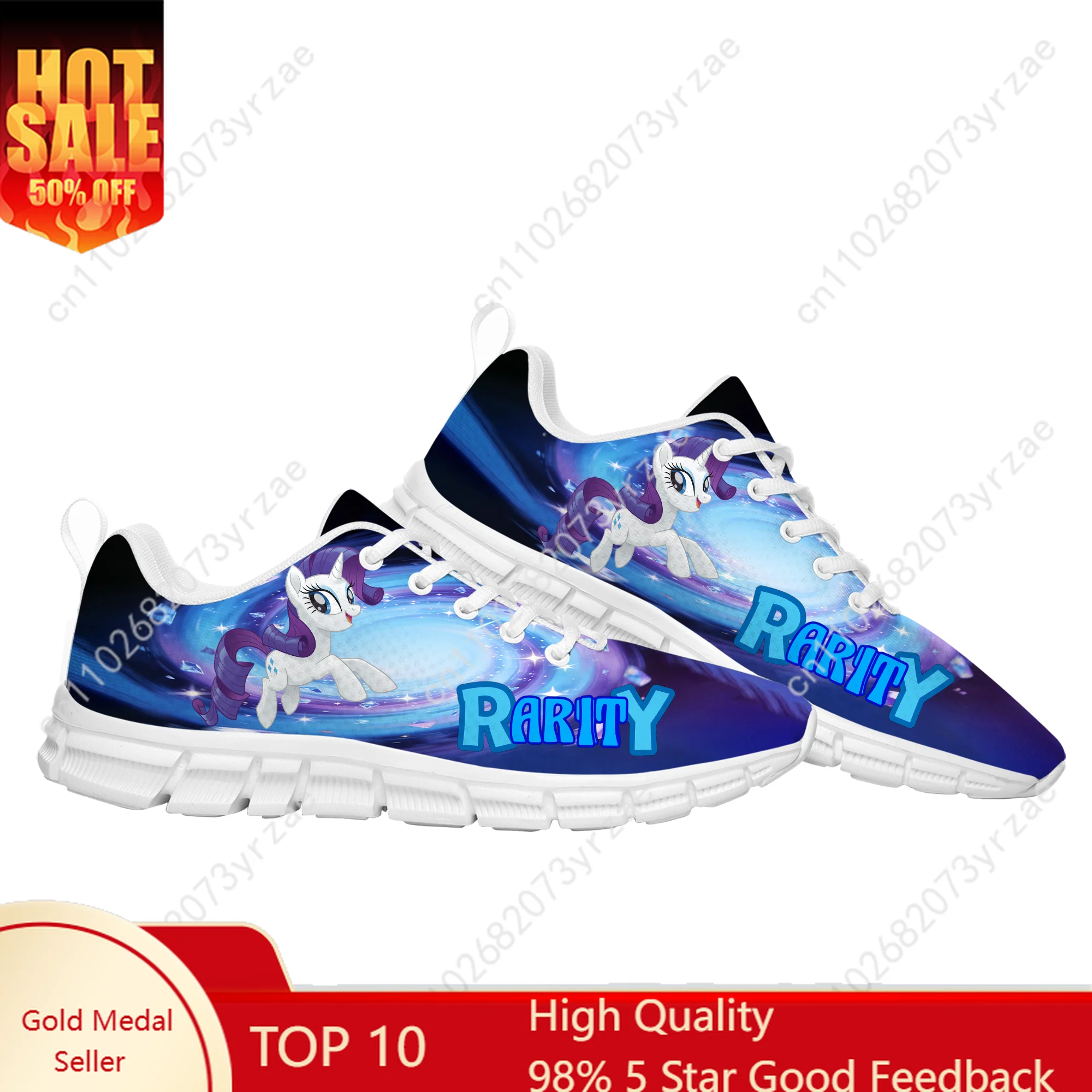 

Rarity Shoes Man Woman Sneakers My Little Pony Friendship Is Magic Fashion Comfortable Custom Shoe Cosplay Footwear
