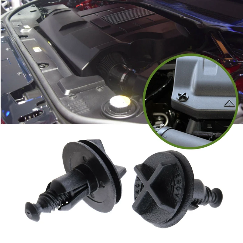 10Pcs Auto Stoßstange Tank Motor Abdeckung Kunststoff Verschluss Push-Clips Gugel Panel Retainer Niet Für Range Rover Motor Abdeckung snap Schraube – Detail 5