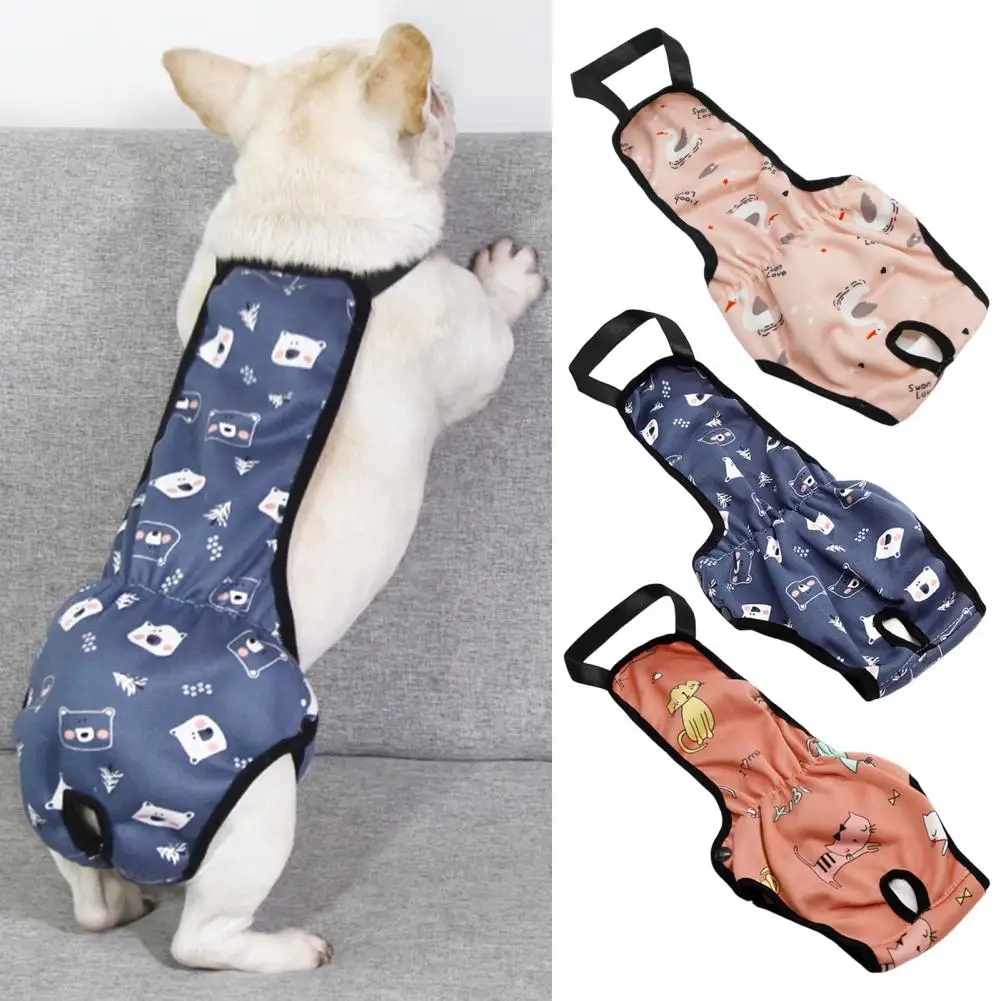 

Pet Physiological Pants Underwear Dog Clothes Puppy Diaper Strap Briefs Reusable Waterproof Female Sanitary Panties Shorts