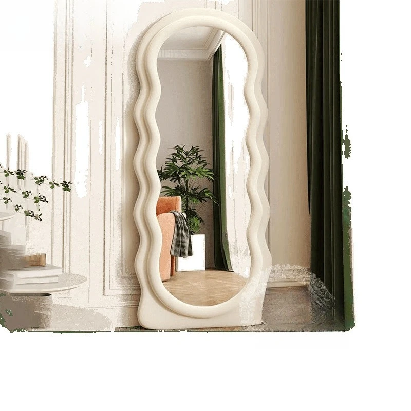 

Floor mirror home Internet celebrity waves bedroom Alien cream ins wind