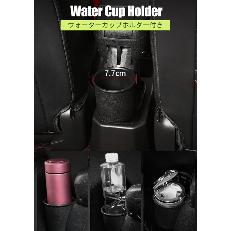 Car Armrest Storage Box with Cup Holder Center Console Elbow Support for JB43 JB53 2007-2018