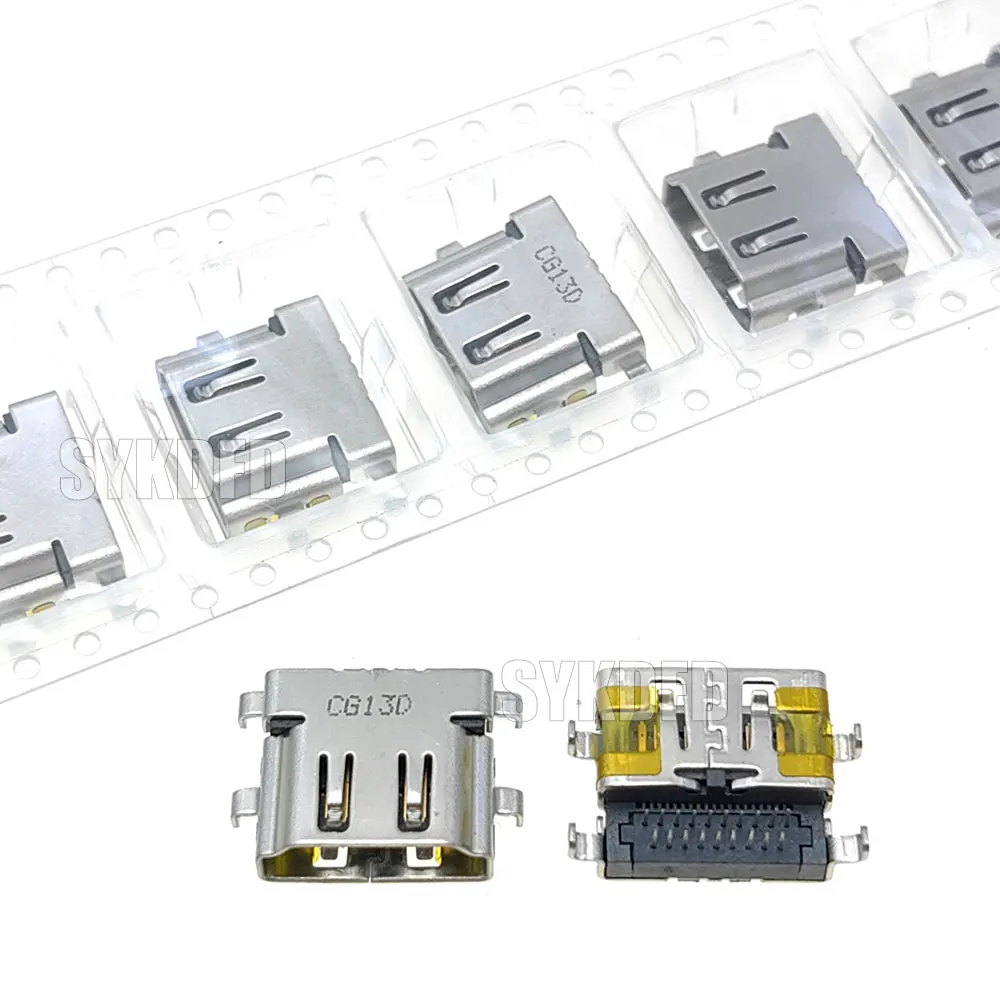 3/5/10PCS New HD Female Jack PCB Socket Connector 19P HDMI-compatible Port For ASUS FX506H Laptop HD-Interface