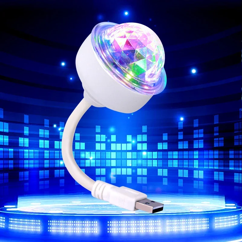 

Stage Lighting Effect USB Colorful Light Party Atmosphere Dance Table Lamp Gathering Flash Jump Lamp