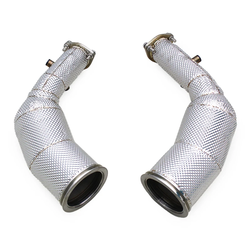 YD Exhaust Downpipe With OPF In Stock For Audi RS6/RS7 C8 4.0T 2021-2023 Stainless Steel Exhaust Pipe Racing Car Exhaust System