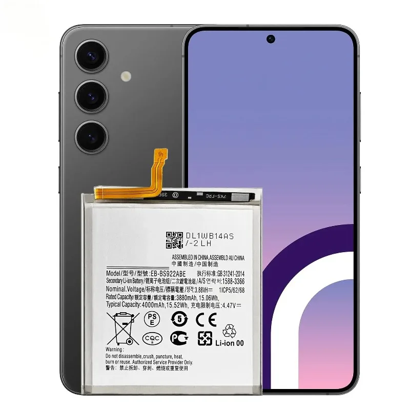 4000mAh 3.88V EB-BS922ABE Mobile Phone Batteries Accessories for Samsung Galaxy S24 SM-S921B Replacement Lithium-ion Battery