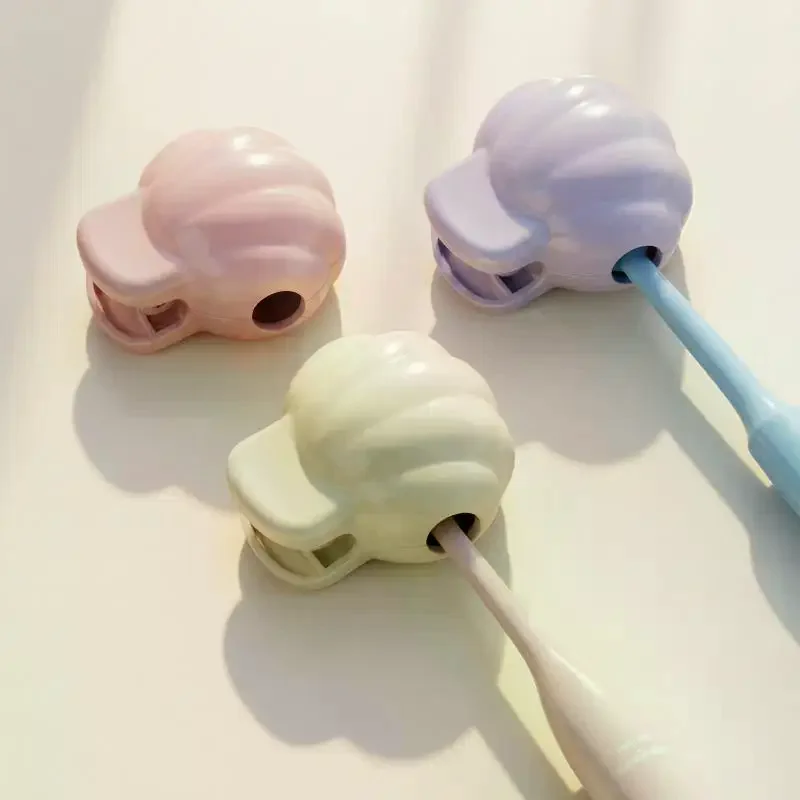 Waterproof Dustproof Toothbrush Protective Cap Travel Portable Toothbrush Head Cover Plastic Clip For Household Bathroom