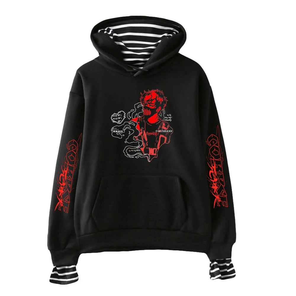 Corpse Husband Hoodie Fake Two Piece Women Hoodie Long Sleeve Sweatshirt Harajuku Streetwear 90s Young Star Fashion Clothes