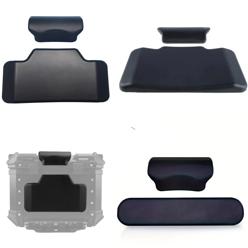 Motorcycle Passenger Backrest Back Pad Universal Self-adhesive Shockproof Moto Rear Top Case Box Luggage Cushion Pad Backrest