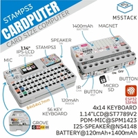 M5Stack Cardputer ESP32-S3 Portable Embedded System IoT Development Board 56 Key Card Keyboard Microcontroller Kit w/ M5StampS3