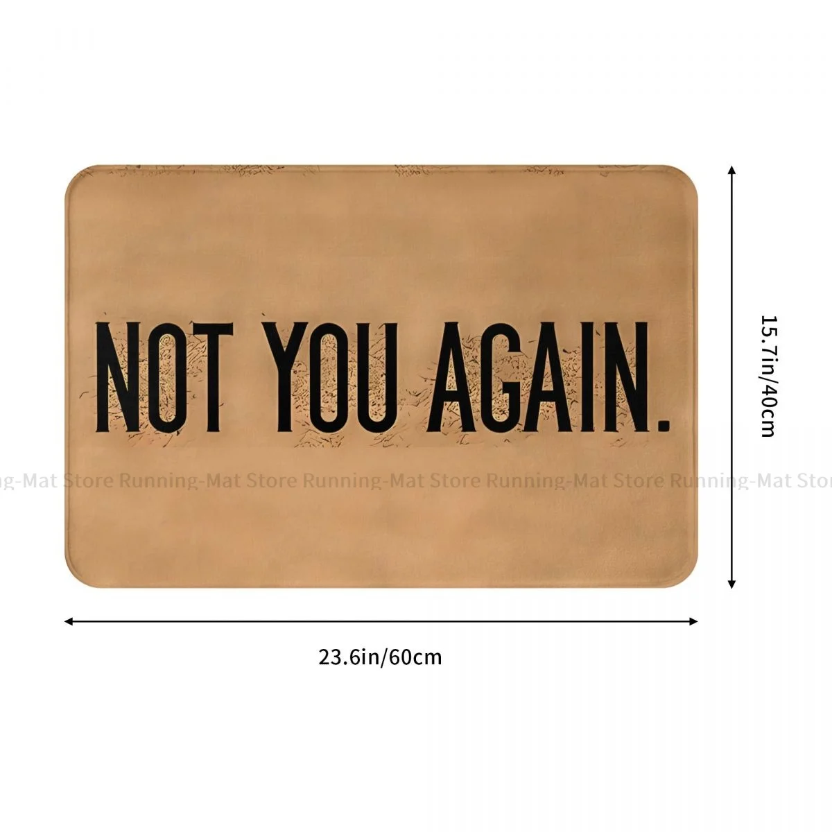 Oh No Not You Again Bedroom Mat Woody Color Doormat Living Room Carpet Balcony Rug Home Decor